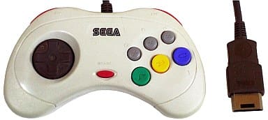 Saturn Control Pad White (Mist Gray) (HSS-0101) Sega Saturn