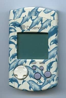 Visual memory aqua blue Dreamcast