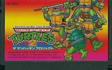 T.M.N.T.2 Teen Age Mutant Ninja Turtles The Manhattan Project Famicom