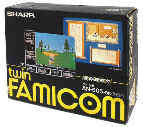Twin Famicon Body (Black: Late type) (AN-505-BK) Famicom