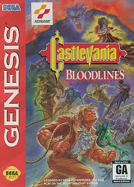 Genesis version Castlevania Bloodlines Sega Megadrive