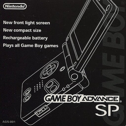 Game Boy Advance SP Body Onyx Black Gameboy Advance