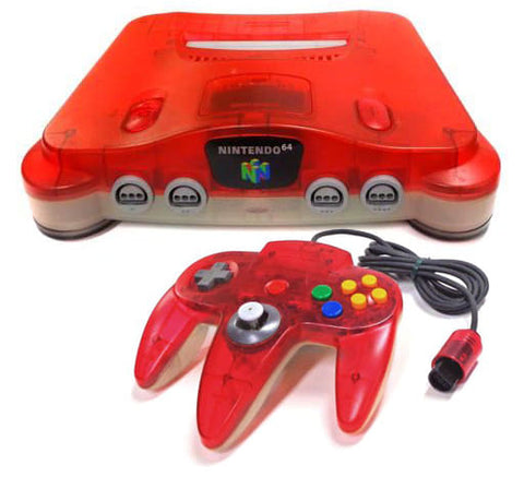 Nintendo 64 body (clear red) (box / instructions) Nintendo 64